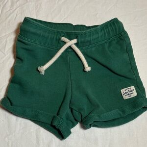 18M H&M Dark Green Kids Shorts with Drawstring
